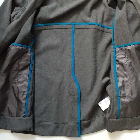 Eddie Bauer Women's Travex Travel 2-Button Blazer Gray Size 8T Tall - Picture 12 of 15